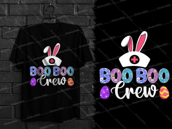 Boo Boo Crew Easter Nurse Graphics & T-Shirt Designs