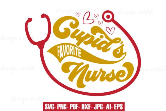 Cupid's Favorite Nurse: Valentine Graphics & Print Templates