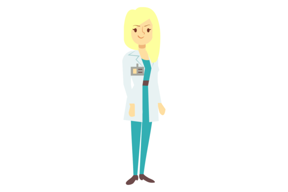 Medical Administrator Character. Cartoon Graphics and Illustrations
