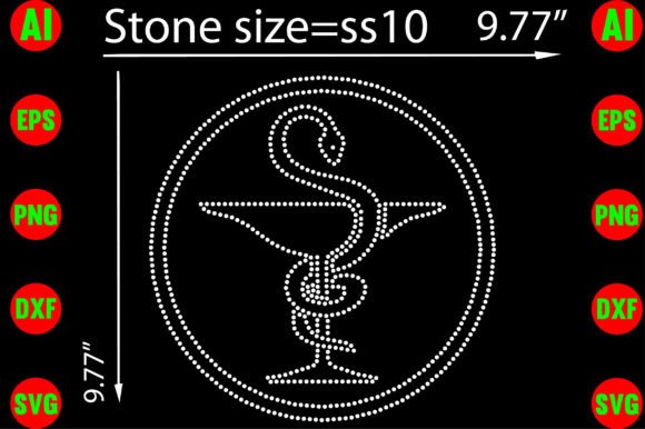 Medical Symbol Rhinestone Template: Graphics for T-Shirt Designs