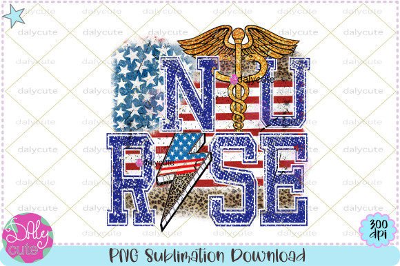 Nurse Leopard Bleach Sublimation Graphics
