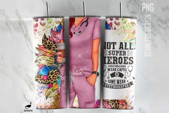Nurse Medical Heroes Graduation Tumbler Graphics