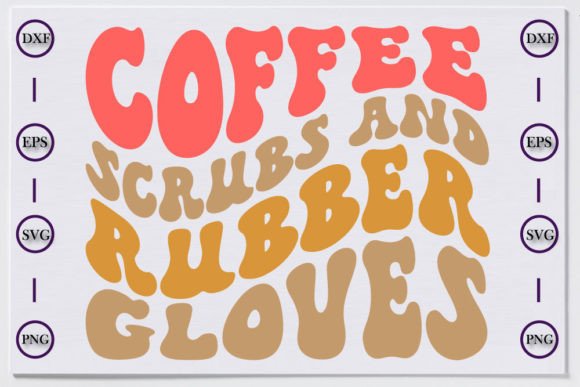Nurse Unique Retro T-shirt Design, Coffee Graphics