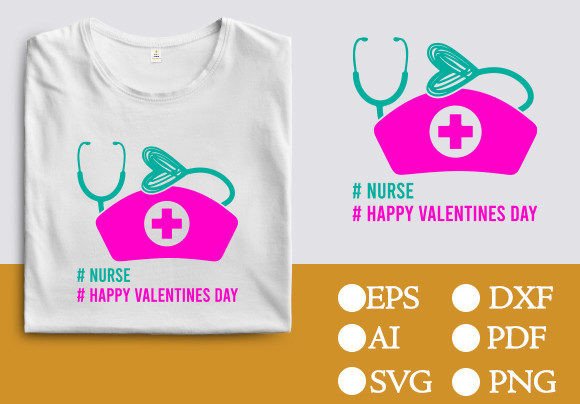 Nurse Valentine's Day Graphics & T-Shirt Designs Review