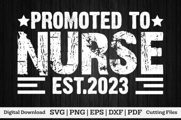 Promoted to Nurse Est.2023 Graphics