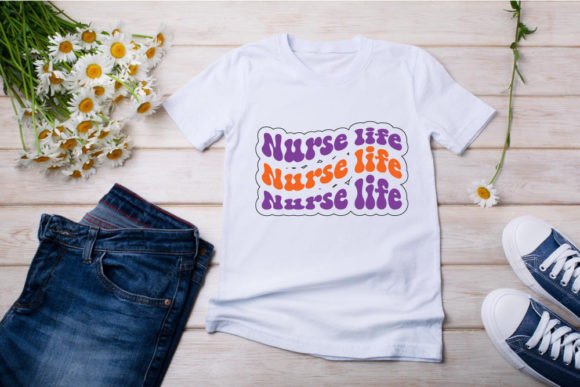 Retro Nurse Graphics for T-Shirt Designs